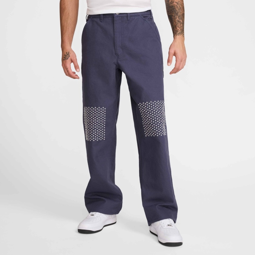 Nike Life Mens Carpenter Pants Thunder Blue Sz 32 HJ8478-437